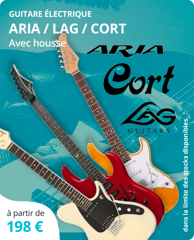 Guitares Électriques ARIA / LAG / CORT Avec housse